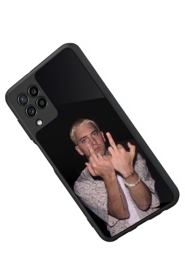 Samsung Galaxy M22 Uyumlu Eminem Tasarımlı Glossy Premium Kılıf