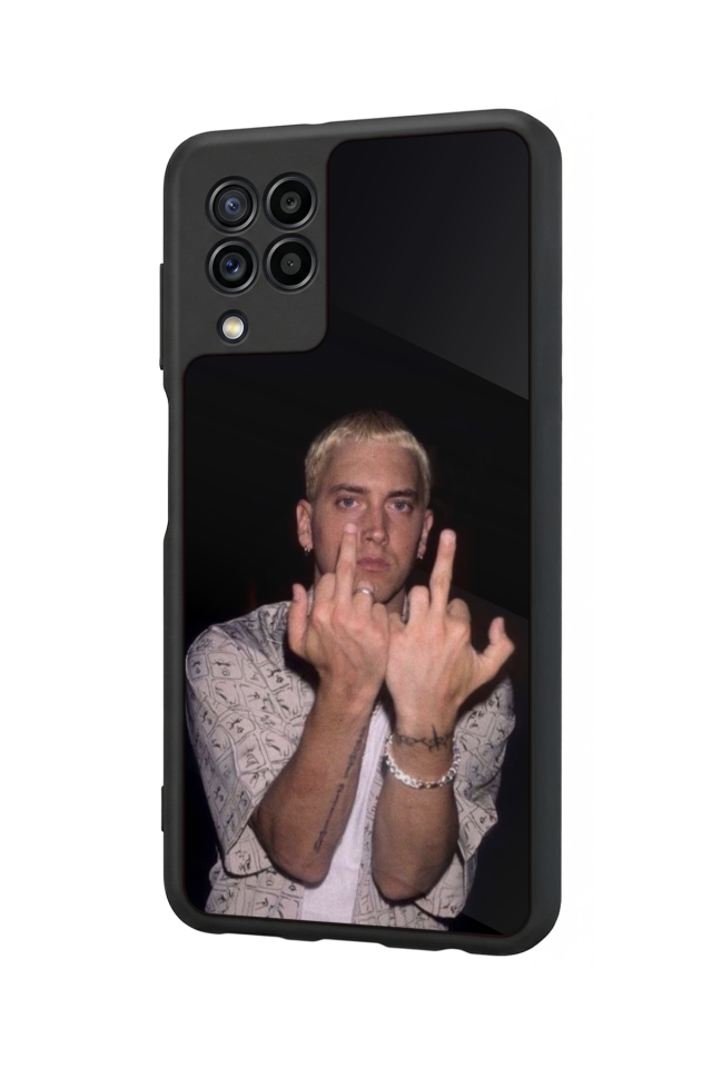 Samsung Galaxy M22 Uyumlu Eminem Tasarımlı Glossy Premium Kılıf