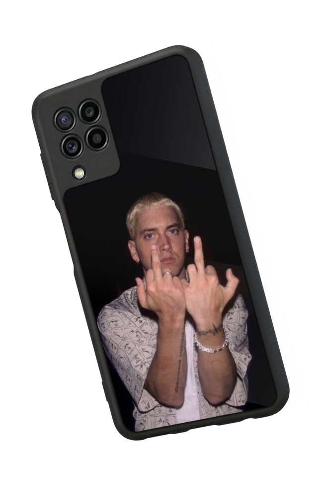 Samsung Galaxy M22 Uyumlu Eminem Tasarımlı Glossy Premium Kılıf