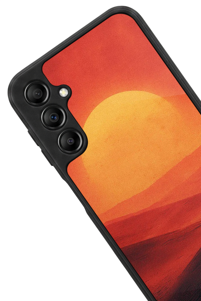 Samsung Galaxy A14 Uyumlu Güneş Tasarımlı Glossy Premium Kılıf