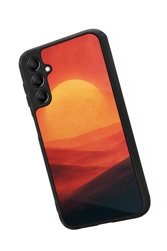 Samsung Galaxy A14 Uyumlu Güneş Tasarımlı Glossy Premium Kılıf