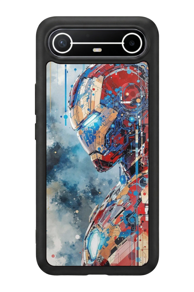 Tecno Spark Slim 5G Uyumlu Iron Man ( Demir Adam ) Tasarımlı Glossy Premium Kılıf