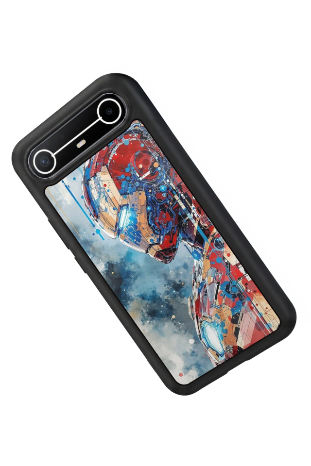 Tecno Spark Slim 5G Uyumlu Iron Man ( Demir Adam ) Tasarımlı Glossy Premium Kılıf