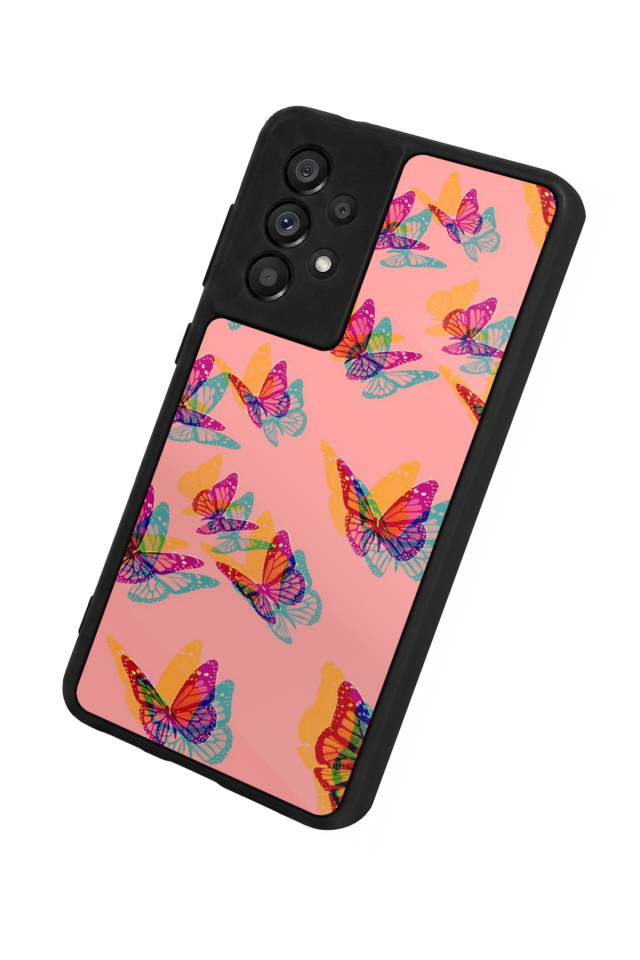 Samsung Galaxy A73 Uyumlu Kelebek Tasarımlı Glossy Premium Kılıf