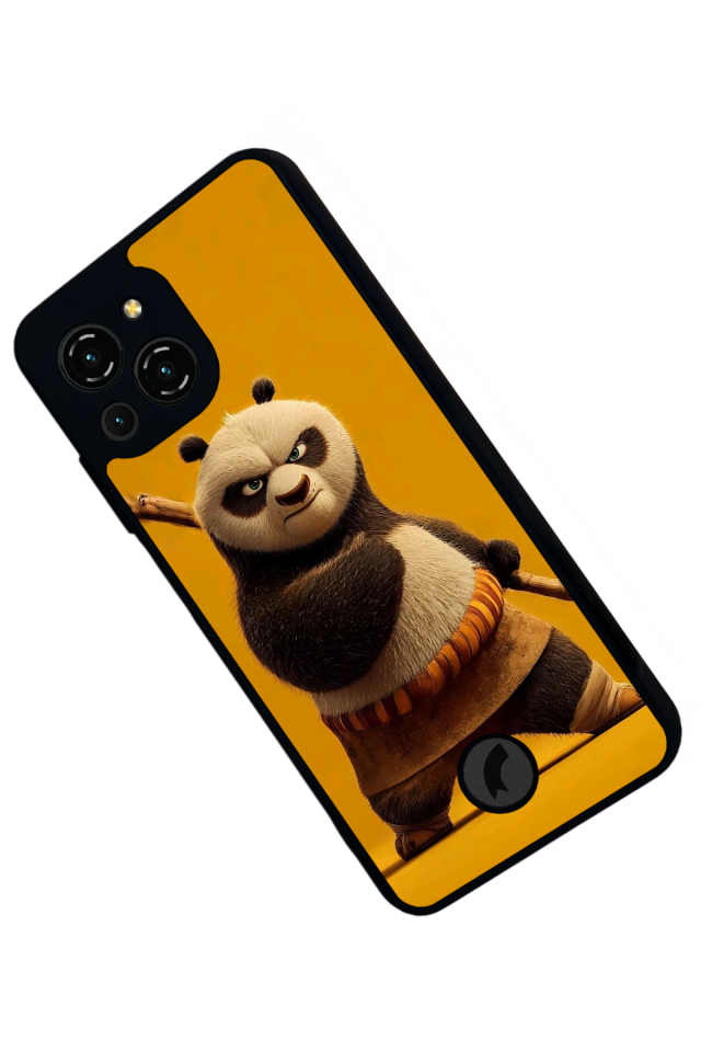 Reeder S23 Pro Max Uyumlu Kung Fu Panda Tasarımlı Glossy Premium Kılıf