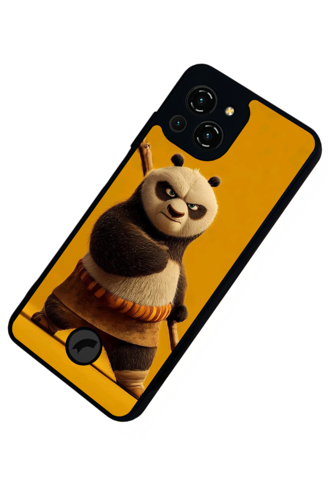 Reeder S23 Pro Max Uyumlu Kung Fu Panda Tasarımlı Glossy Premium Kılıf