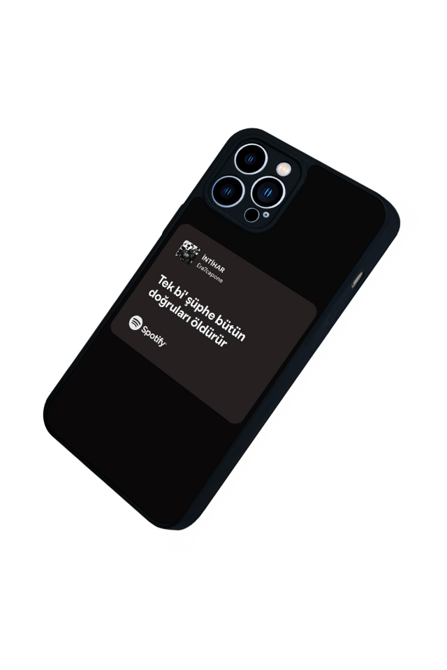 iPhone 12 Pro Max Uyumlu Sarki Sozleri Tasarımlı Glossy Premium Kılıf