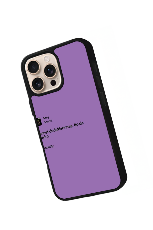 iPhone 15 Pro Uyumlu Sarki Sozleri Tasarımlı Glossy Premium Kılıf