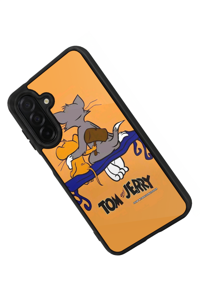 Samsung Galaxy A26 Uyumlu Tom And Jerry Tasarımlı Glossy Premium Kılıf