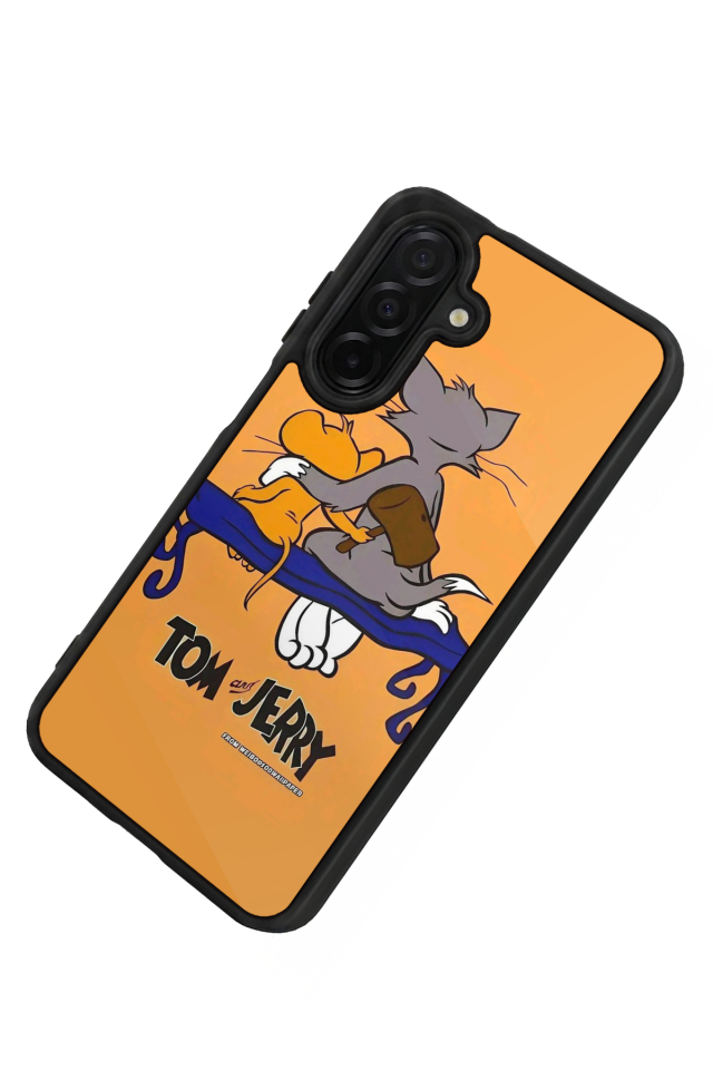 Samsung Galaxy A26 Uyumlu Tom And Jerry Tasarımlı Glossy Premium Kılıf