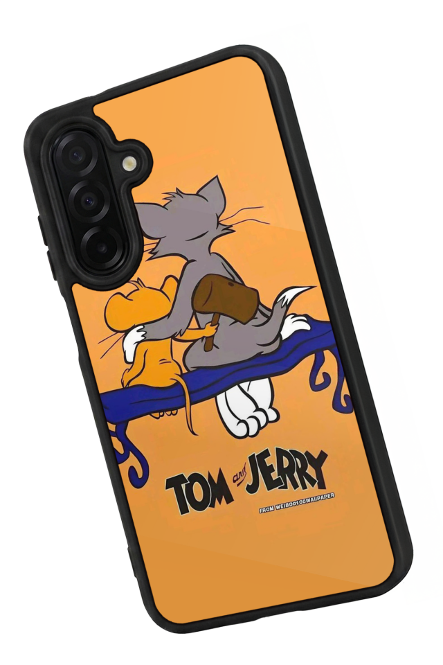 Samsung Galaxy A26 Uyumlu Tom And Jerry Tasarımlı Glossy Premium Kılıf