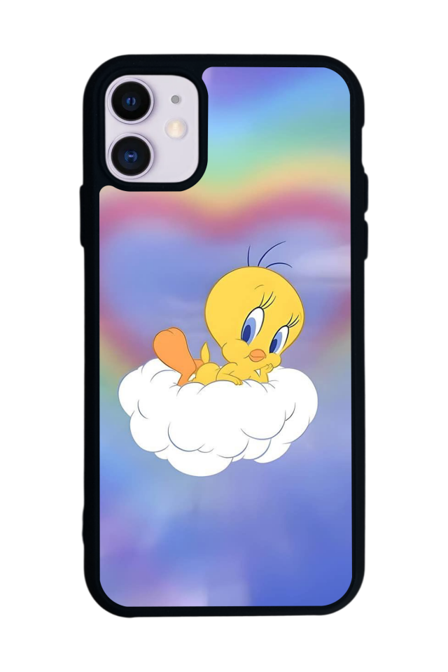 iPhone 11 Uyumlu Tweety Tasarımlı Glossy Premium Kılıf