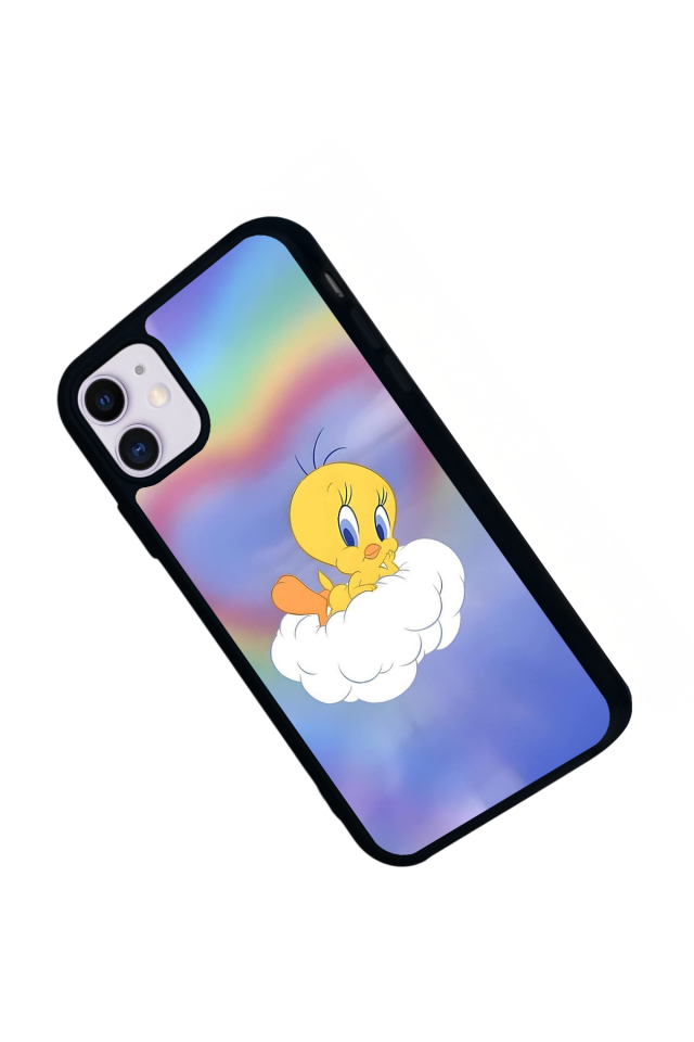 iPhone 11 Uyumlu Tweety Tasarımlı Glossy Premium Kılıf