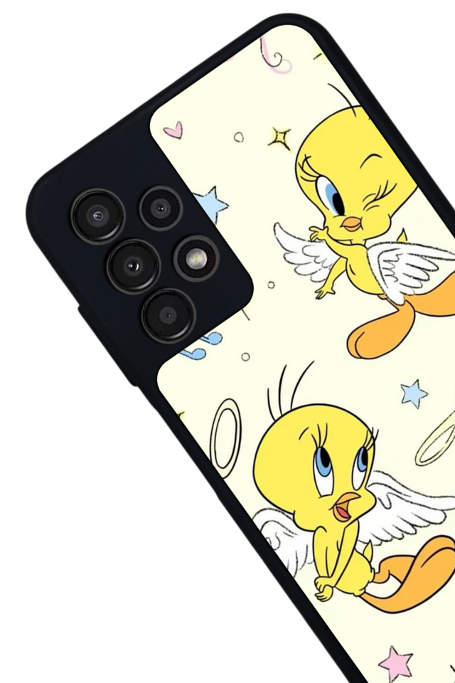 Samsung Galaxy A13 Uyumlu Tweety Tasarımlı Glossy Premium Kılıf