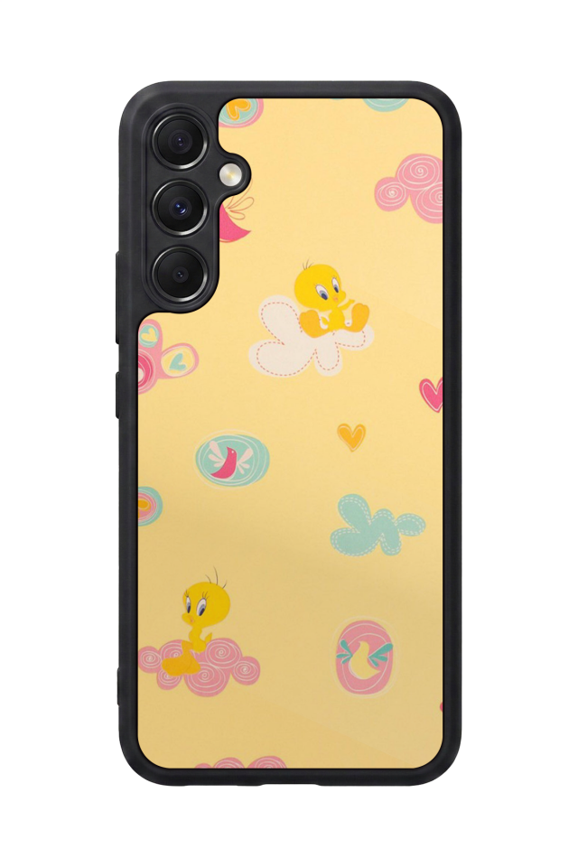 Samsung Galaxy M34 Uyumlu Tweety Tasarımlı Glossy Premium Kılıf