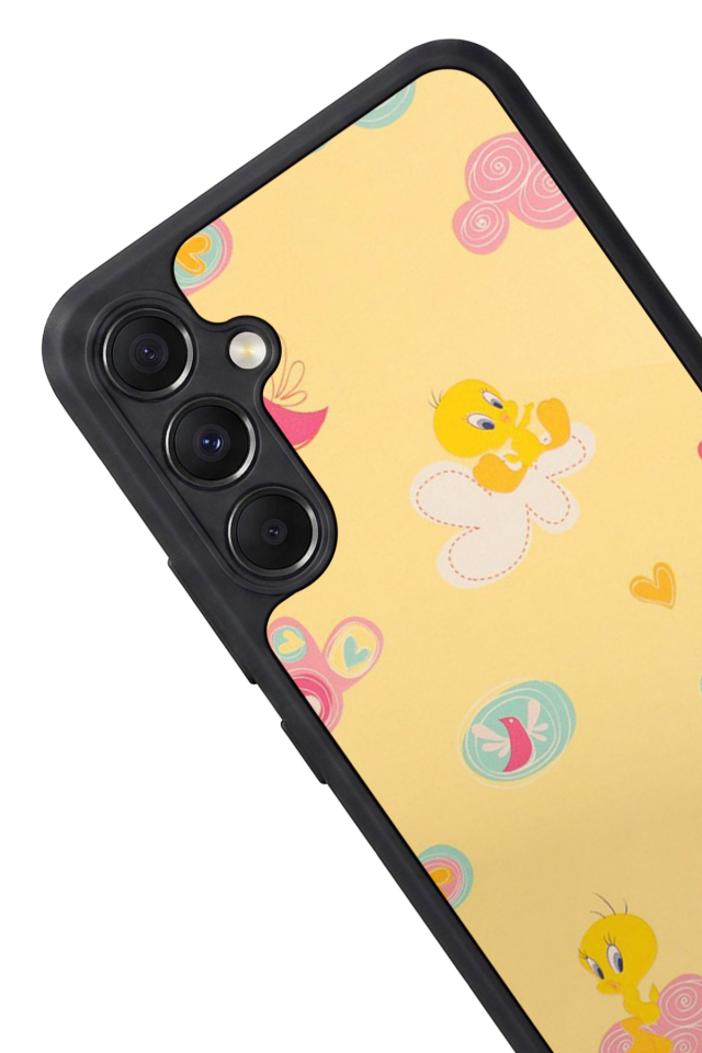 Samsung Galaxy M34 Uyumlu Tweety Tasarımlı Glossy Premium Kılıf