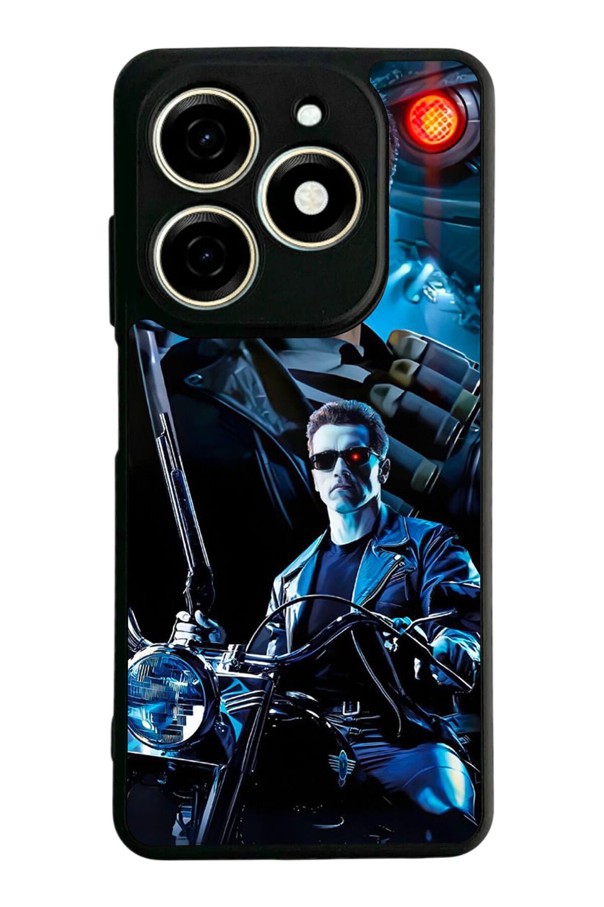 Tecno Spark 20/20C Uyumlu Terminator Tasarımlı Glossy Premium Kılıf