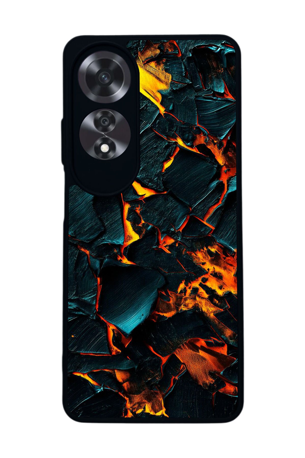 Oppo A60 Mat Siyah uyumlu Kılıf – Yumuşak Silikon, Koruyucu, Şok Emici Kapak