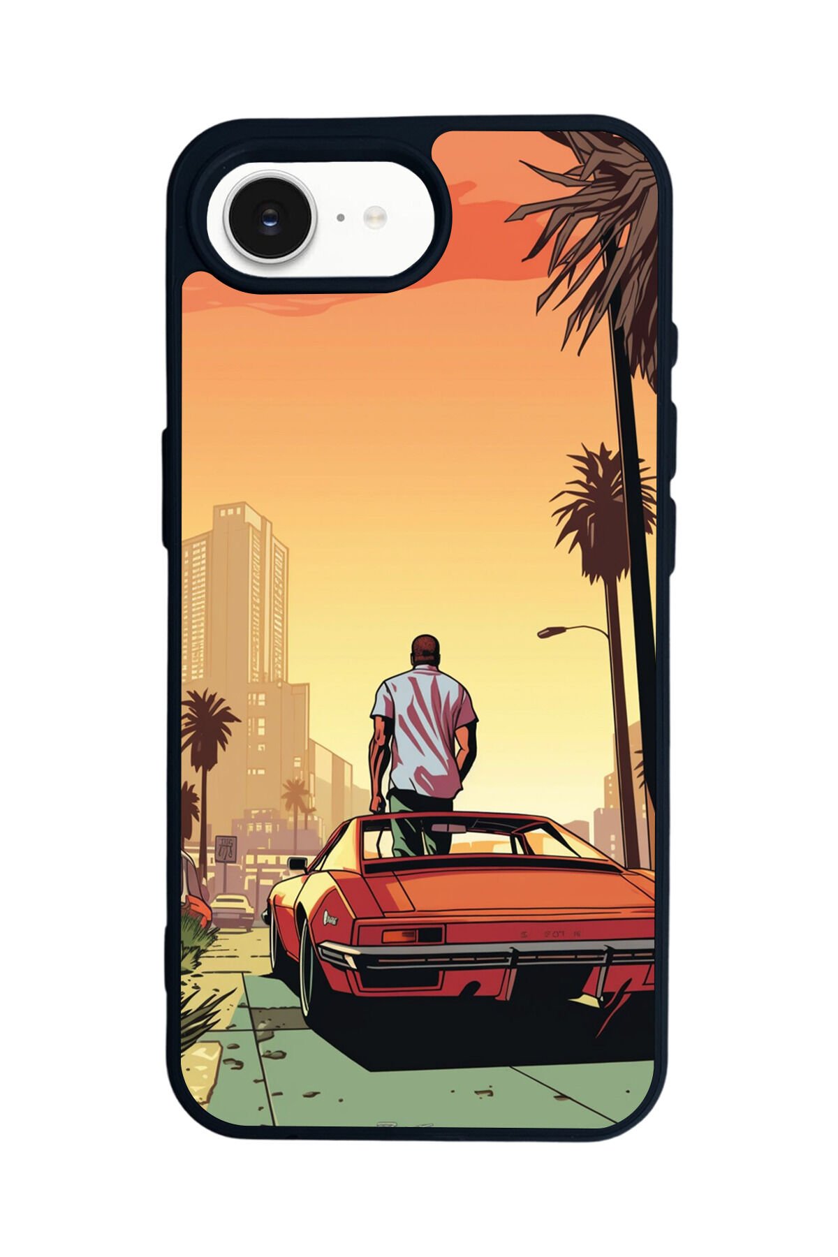 iPhone 16E Uyumlu GTA Tasarımlı Glossy Premium Kılıf