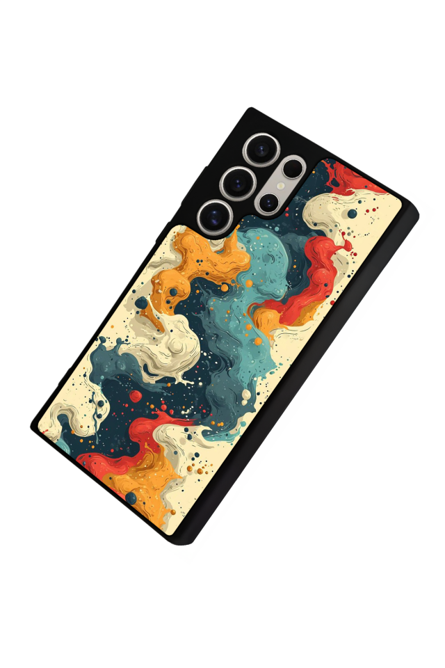 Samsung Galaxy S24 Ultra Uyumlu Abstract Tasarımlı Glossy Premium Kılıf
