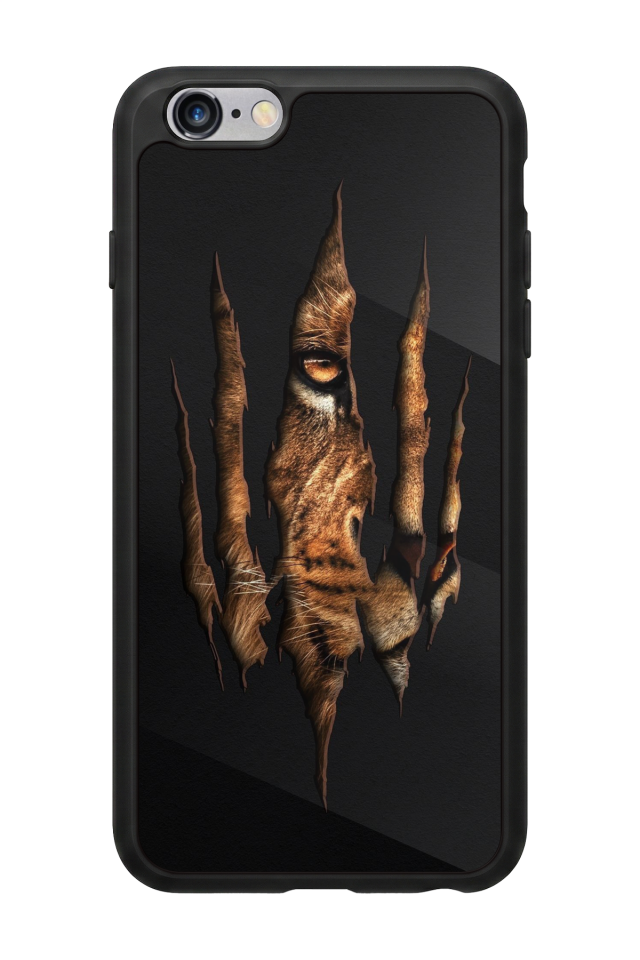 iPhone 6 Plus Uyumlu Aslan Tasarımlı Glossy Premium Kılıf