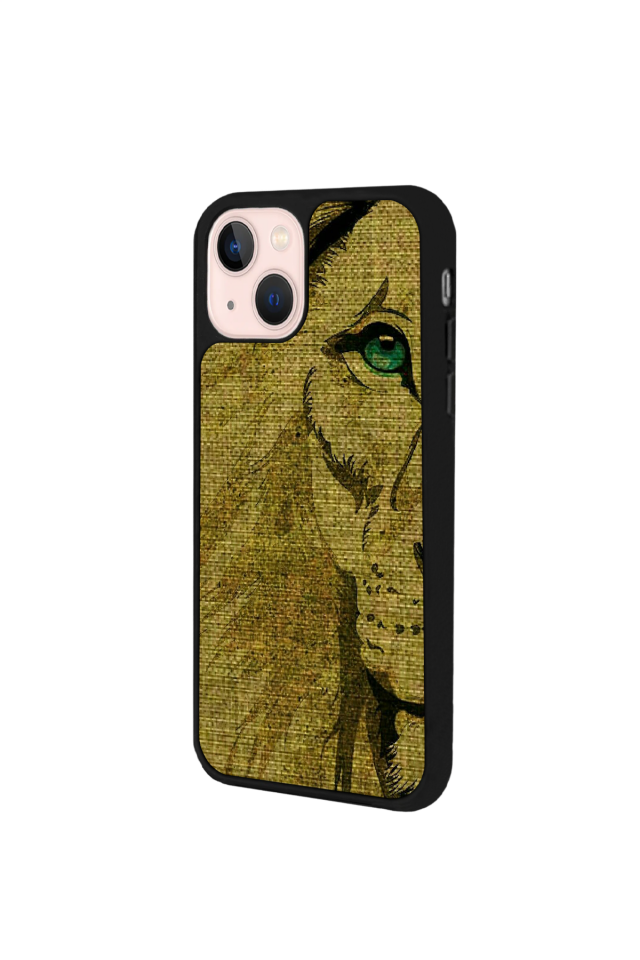 iPhone 13 Mini Uyumlu Aslan Tasarımlı Glossy Premium Kılıf