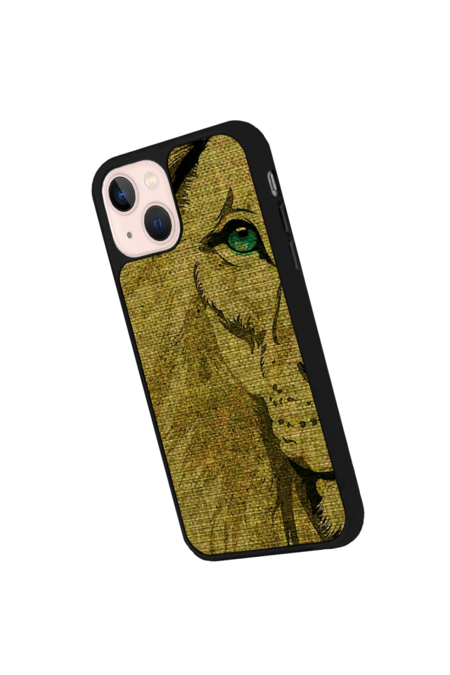 iPhone 13 Mini Uyumlu Aslan Tasarımlı Glossy Premium Kılıf