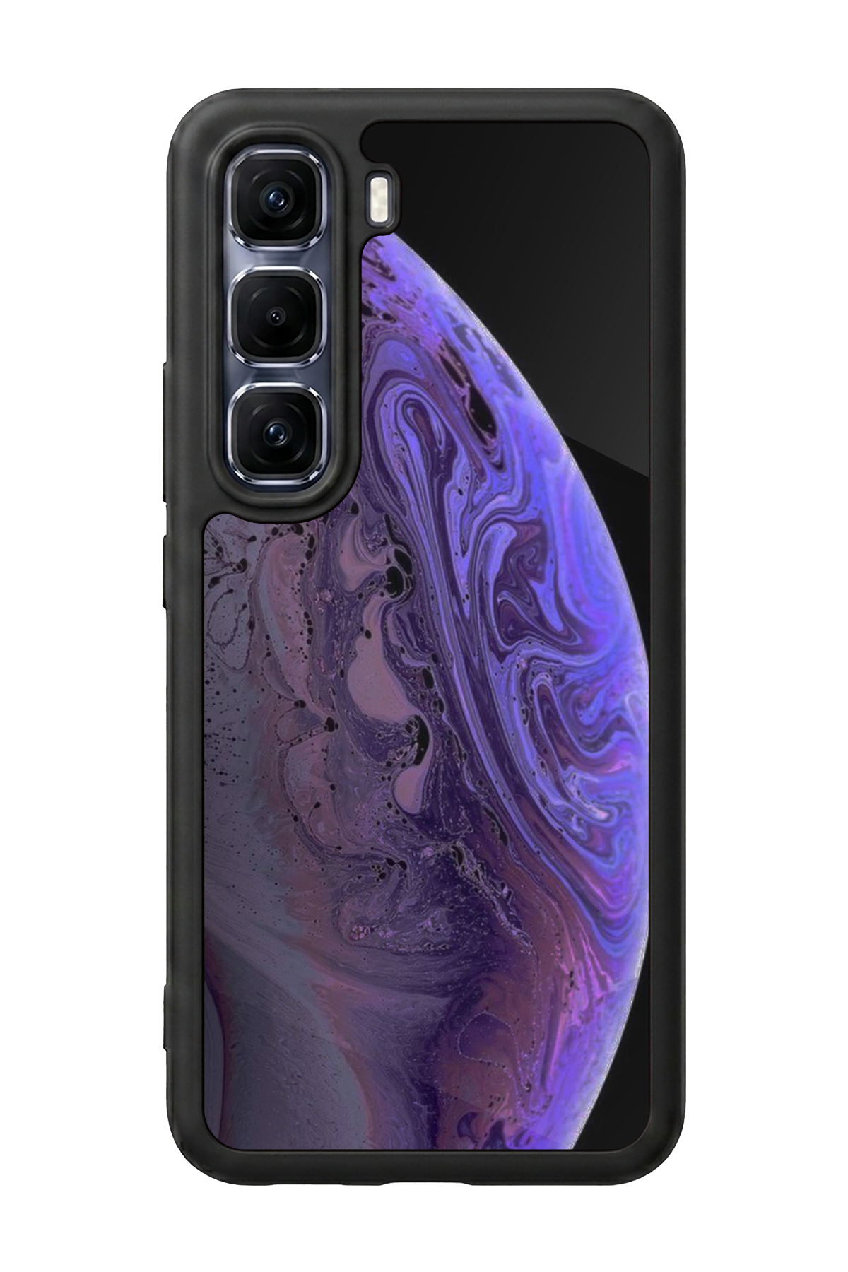 Infinix Hot 60 Pro Plus Uyumlu Ay Tasarımlı Glossy Premium Kılıf