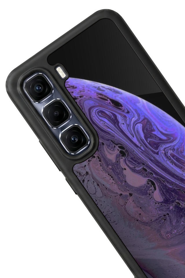 Infinix Hot 60 Pro Plus Uyumlu Ay Tasarımlı Glossy Premium Kılıf