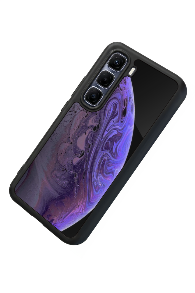 Infinix Hot 60 Pro Plus Uyumlu Ay Tasarımlı Glossy Premium Kılıf