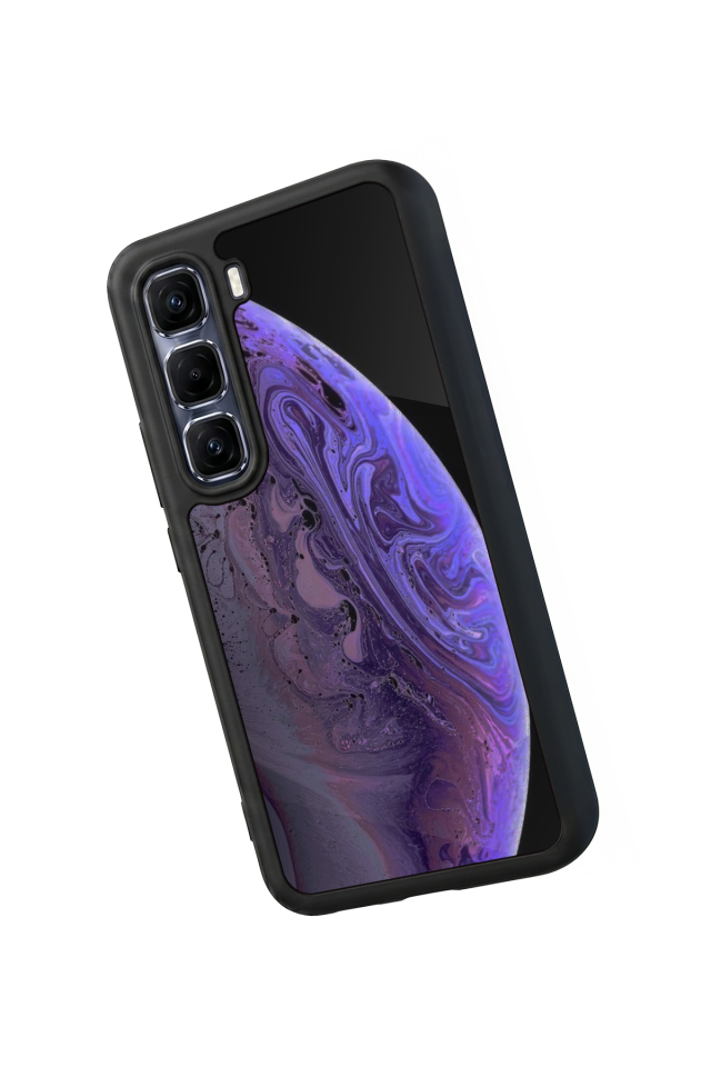 Infinix Hot 60 Pro Plus Uyumlu Ay Tasarımlı Glossy Premium Kılıf