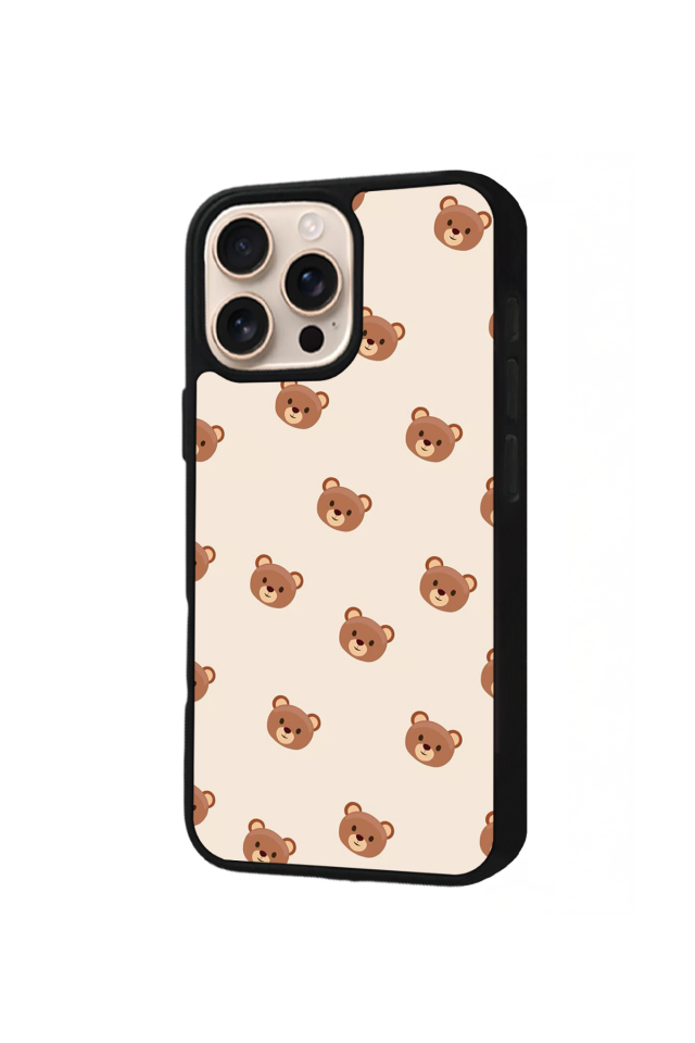 iPhone 15 Pro Max Uyumlu Ayı Tasarımlı Glossy Premium Kılıf