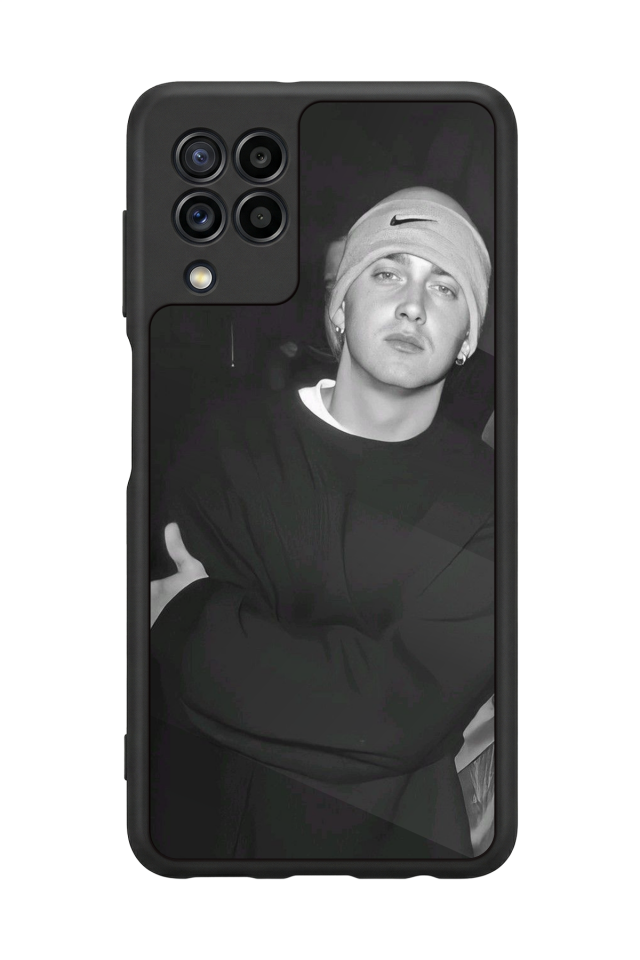 Samsung Galaxy M22 Uyumlu Eminem Tasarımlı Glossy Premium Kılıf