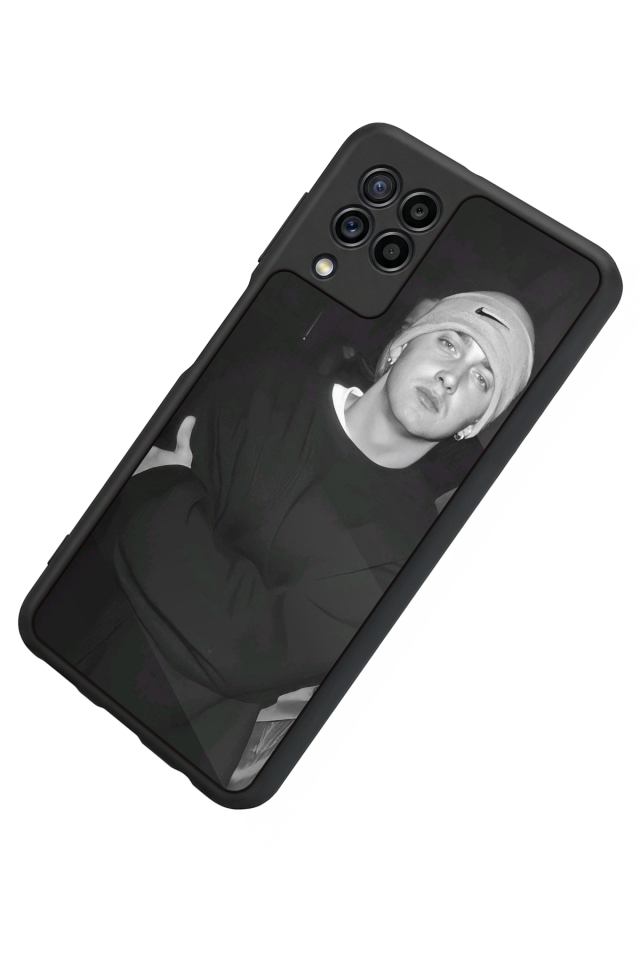 Samsung Galaxy M22 Uyumlu Eminem Tasarımlı Glossy Premium Kılıf