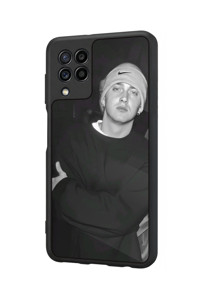 Samsung Galaxy M22 Uyumlu Eminem Tasarımlı Glossy Premium Kılıf