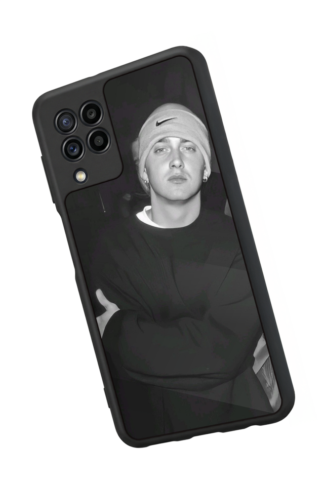 Samsung Galaxy M22 Uyumlu Eminem Tasarımlı Glossy Premium Kılıf