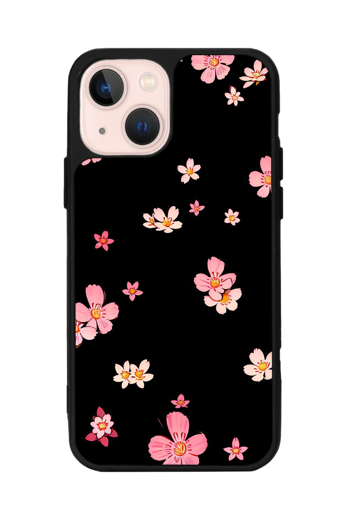 iPhone 14 Plus Uyumlu Floral Tasarımlı Glossy Premium Kılıf