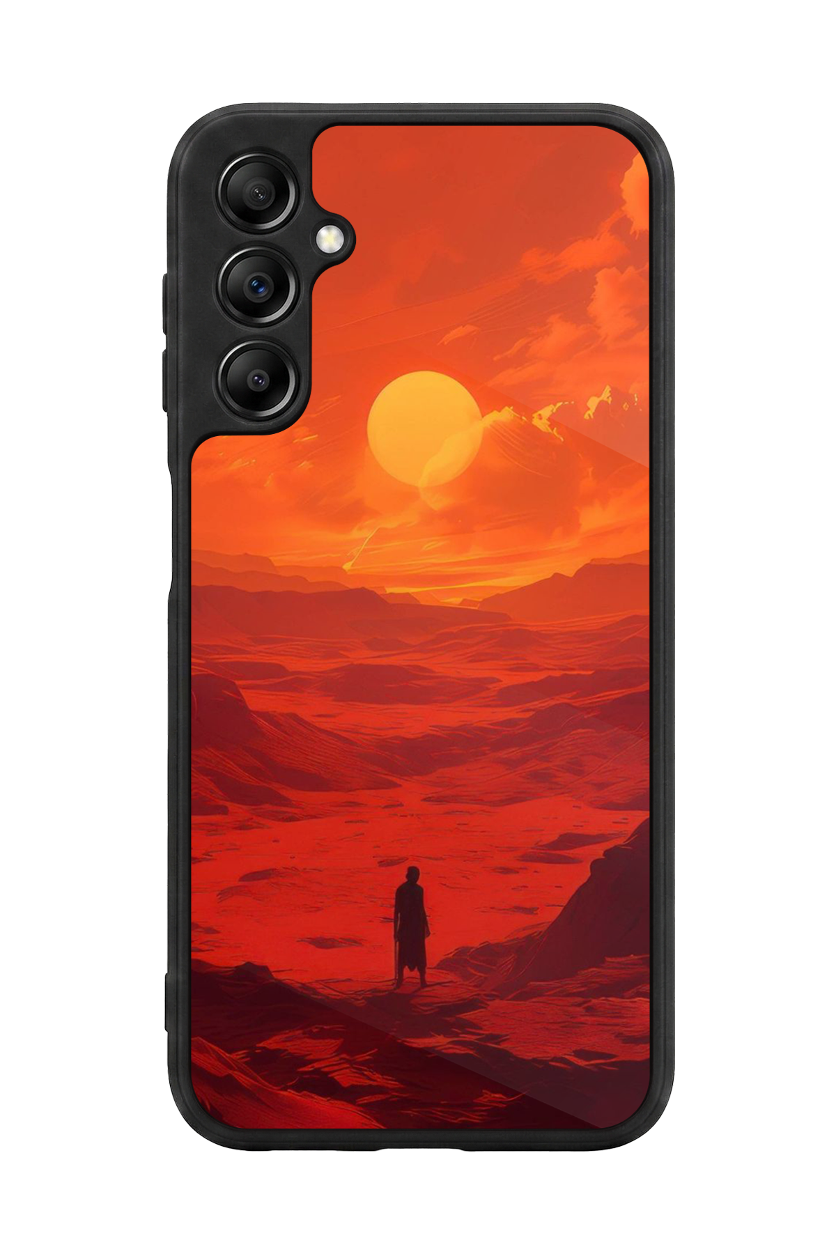 Samsung Galaxy A14 Uyumlu Güneş Tasarımlı Glossy Premium Kılıf