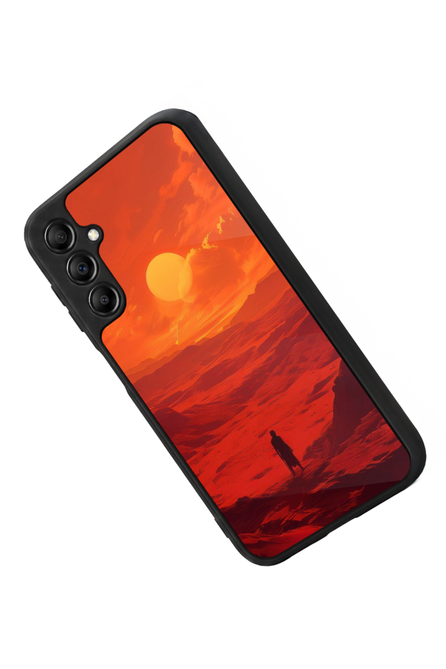 Samsung Galaxy A14 Uyumlu Güneş Tasarımlı Glossy Premium Kılıf