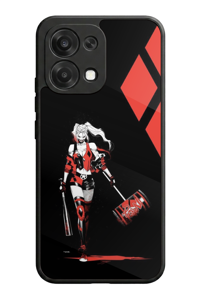 Oppo A6 Pro Uyumlu HarleyQueen Tasarımlı Glossy Premium Kılıf