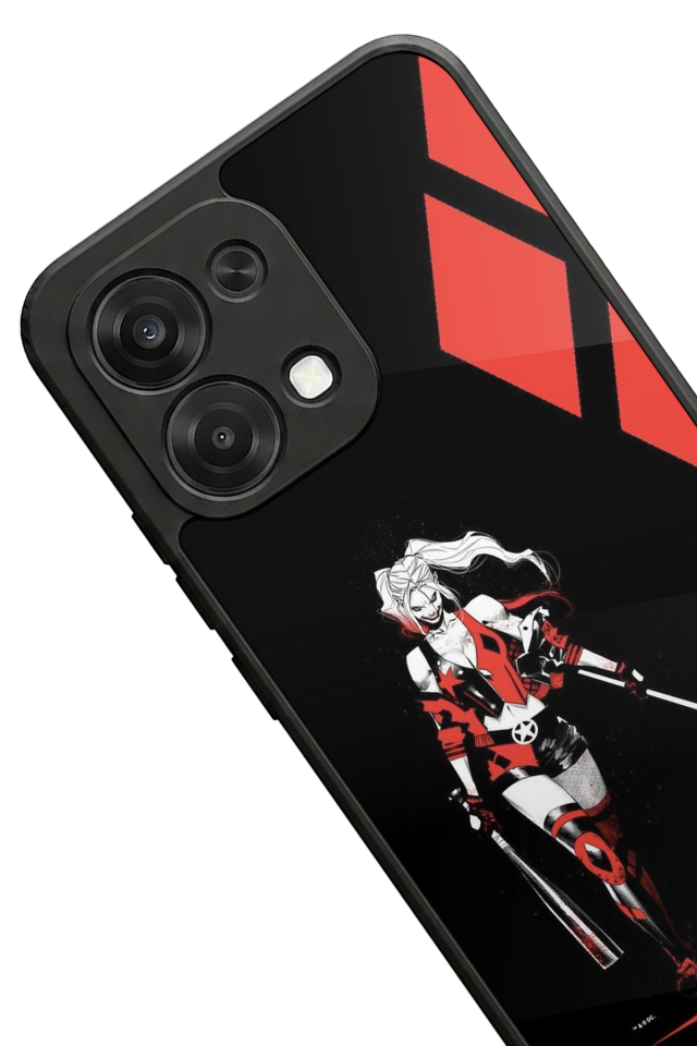 Oppo A6 Pro Uyumlu HarleyQueen Tasarımlı Glossy Premium Kılıf