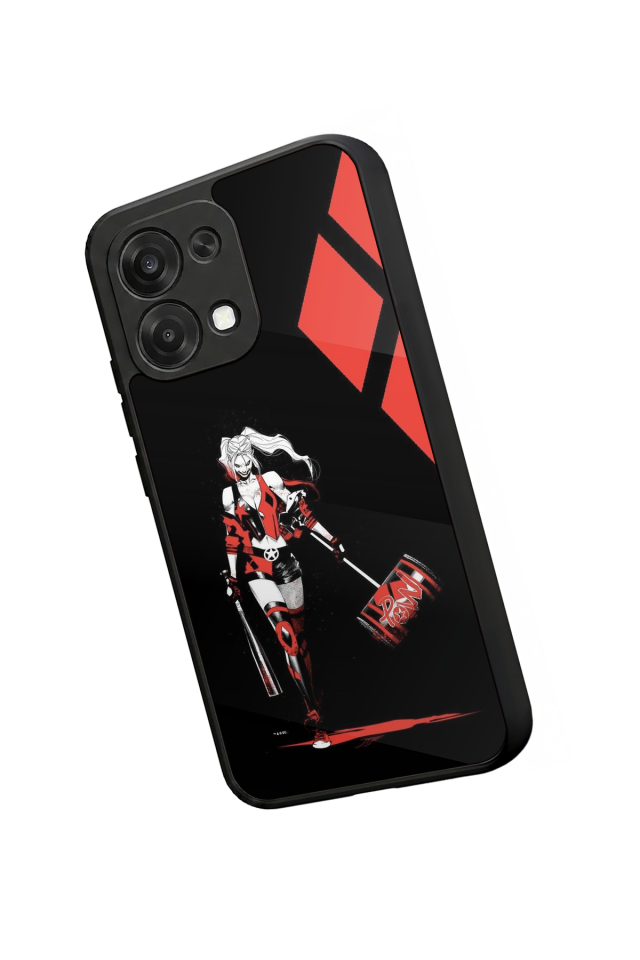 Oppo A6 Pro Uyumlu HarleyQueen Tasarımlı Glossy Premium Kılıf