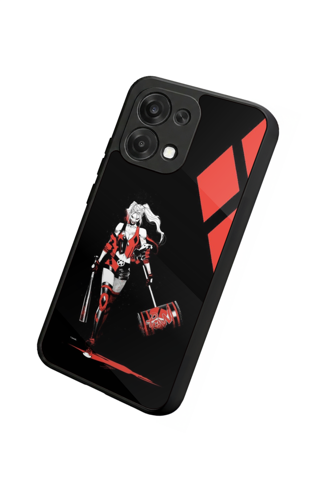 Oppo A6 Pro Uyumlu HarleyQueen Tasarımlı Glossy Premium Kılıf
