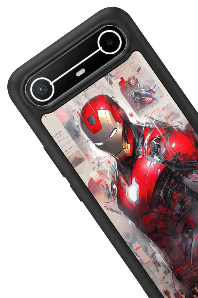 Tecno Spark Slim 5G Uyumlu Iron Man ( Demir Adam ) Tasarımlı Glossy Premium Kılıf