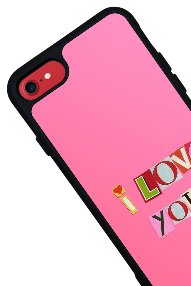 iPhone 8 Uyumlu Kalp Love Tasarımlı Glossy Premium Kılıf