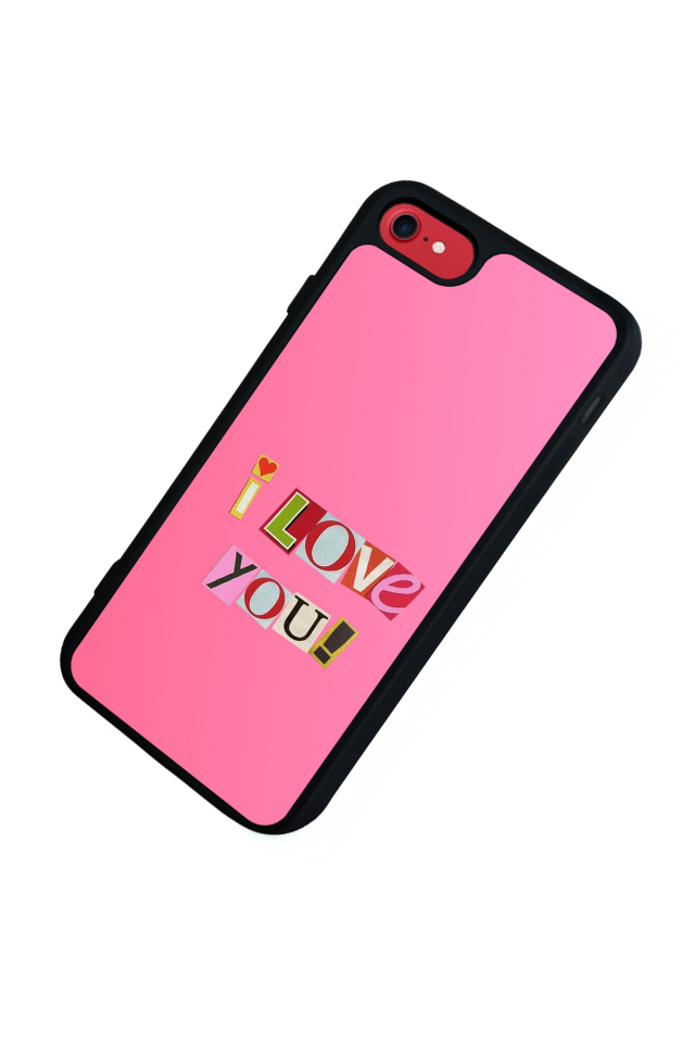 iPhone 8 Uyumlu Kalp Love Tasarımlı Glossy Premium Kılıf