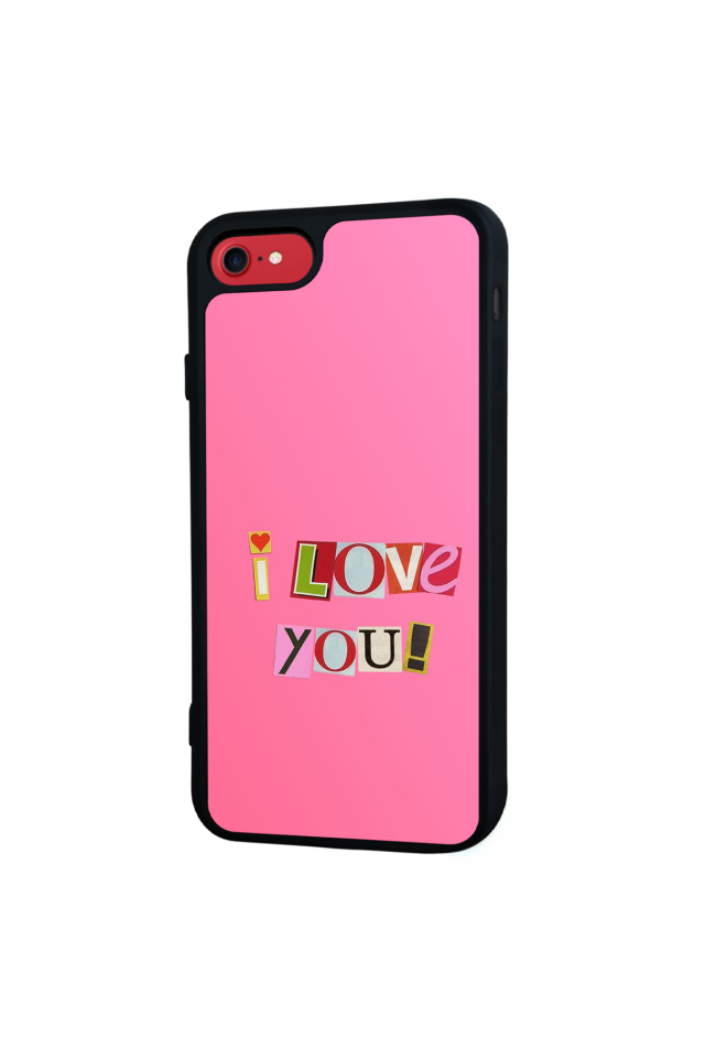 iPhone 8 Uyumlu Kalp Love Tasarımlı Glossy Premium Kılıf