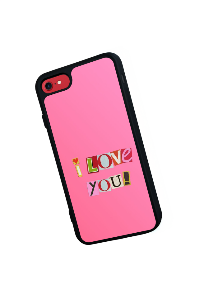 iPhone 8 Uyumlu Kalp Love Tasarımlı Glossy Premium Kılıf