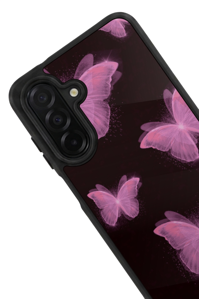 Samsung Galaxy A56 Uyumlu Kelebek Tasarımlı Glossy Premium Kılıf