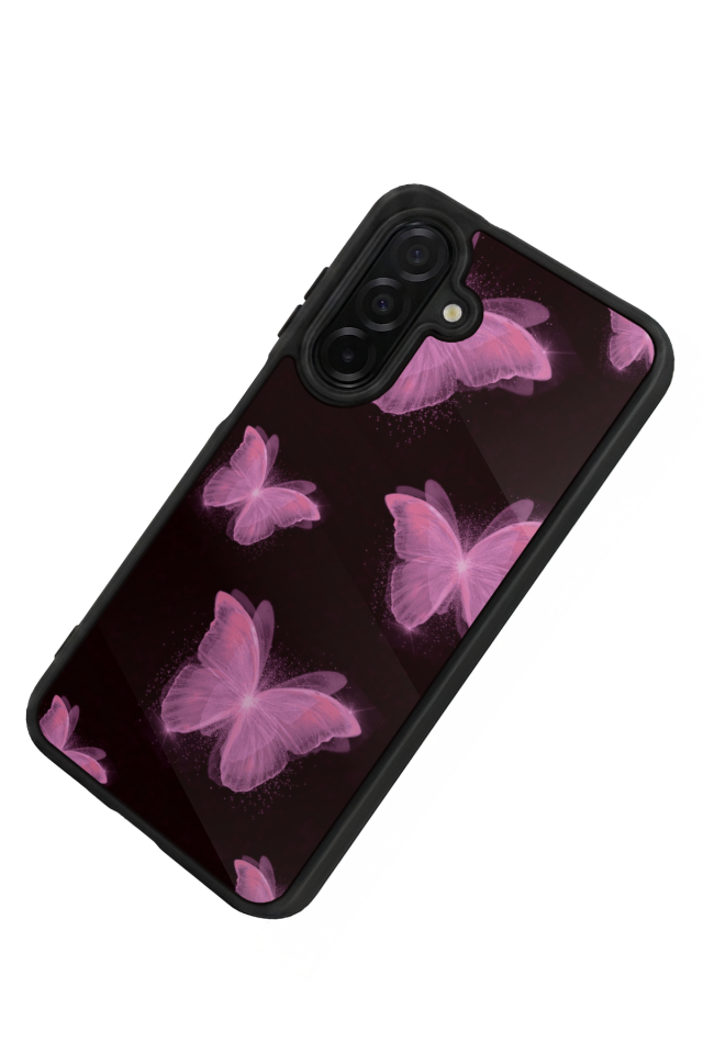 Samsung Galaxy A56 Uyumlu Kelebek Tasarımlı Glossy Premium Kılıf